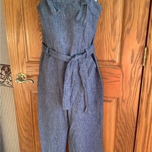 Cotton/linen Tara by Vince Caputos jumpsuit  S?